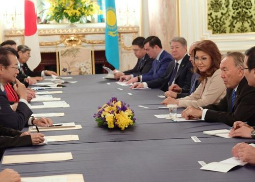 Н.назарбаев встретился с членами японской парламентской лиги дружбы
